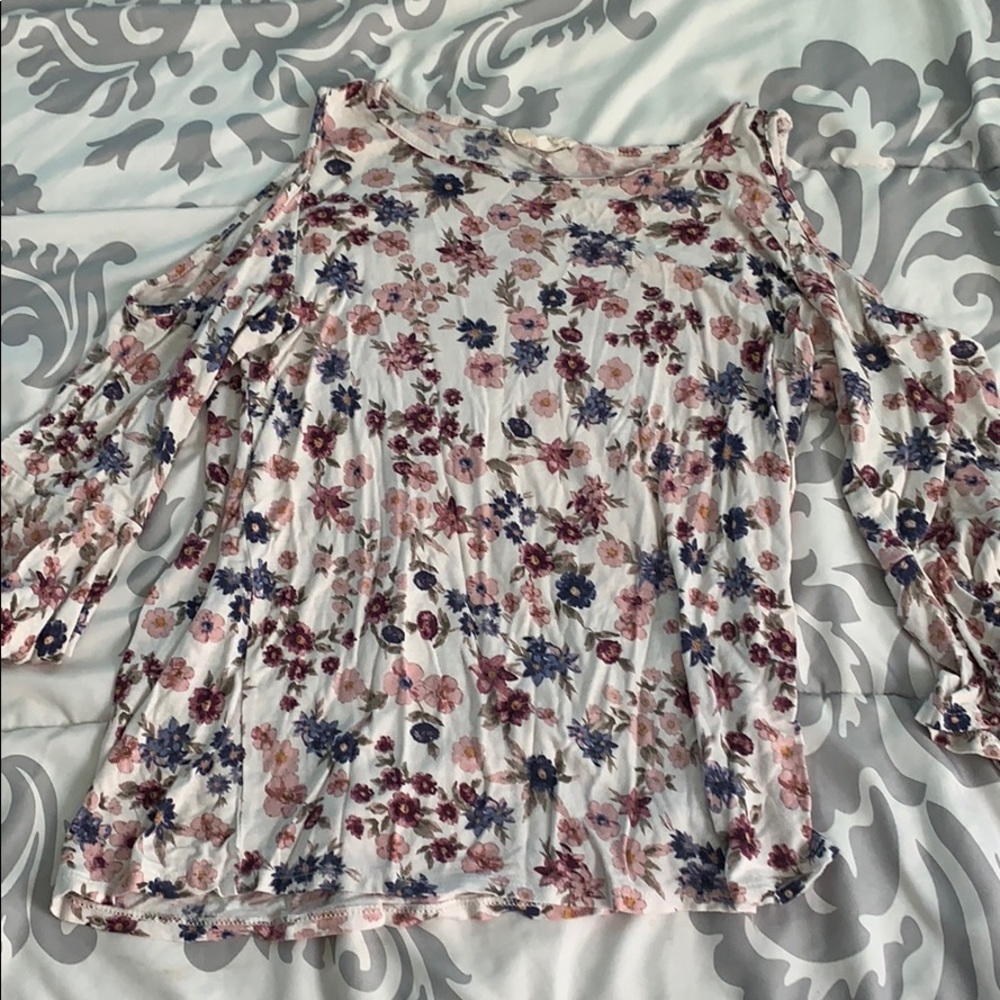 Floral off the shoulder top